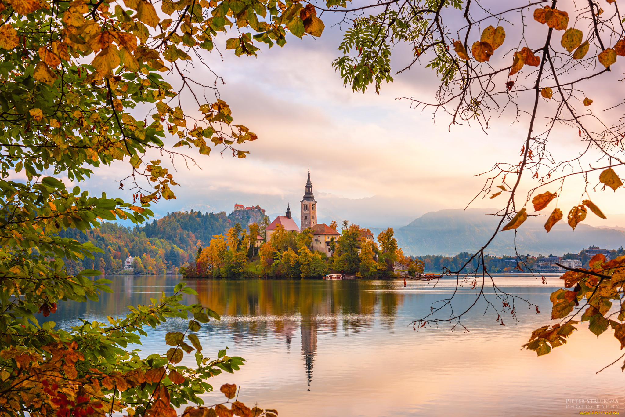 Блед Словения осень